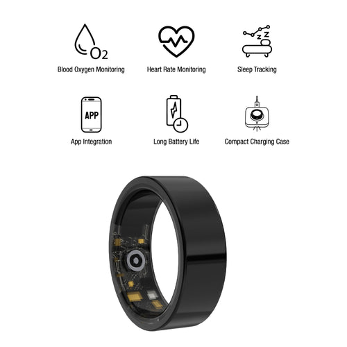 Everyday Wellness Smart Ring – Sleek Health & Sleep Tracker with Magnetic Charging Base-1